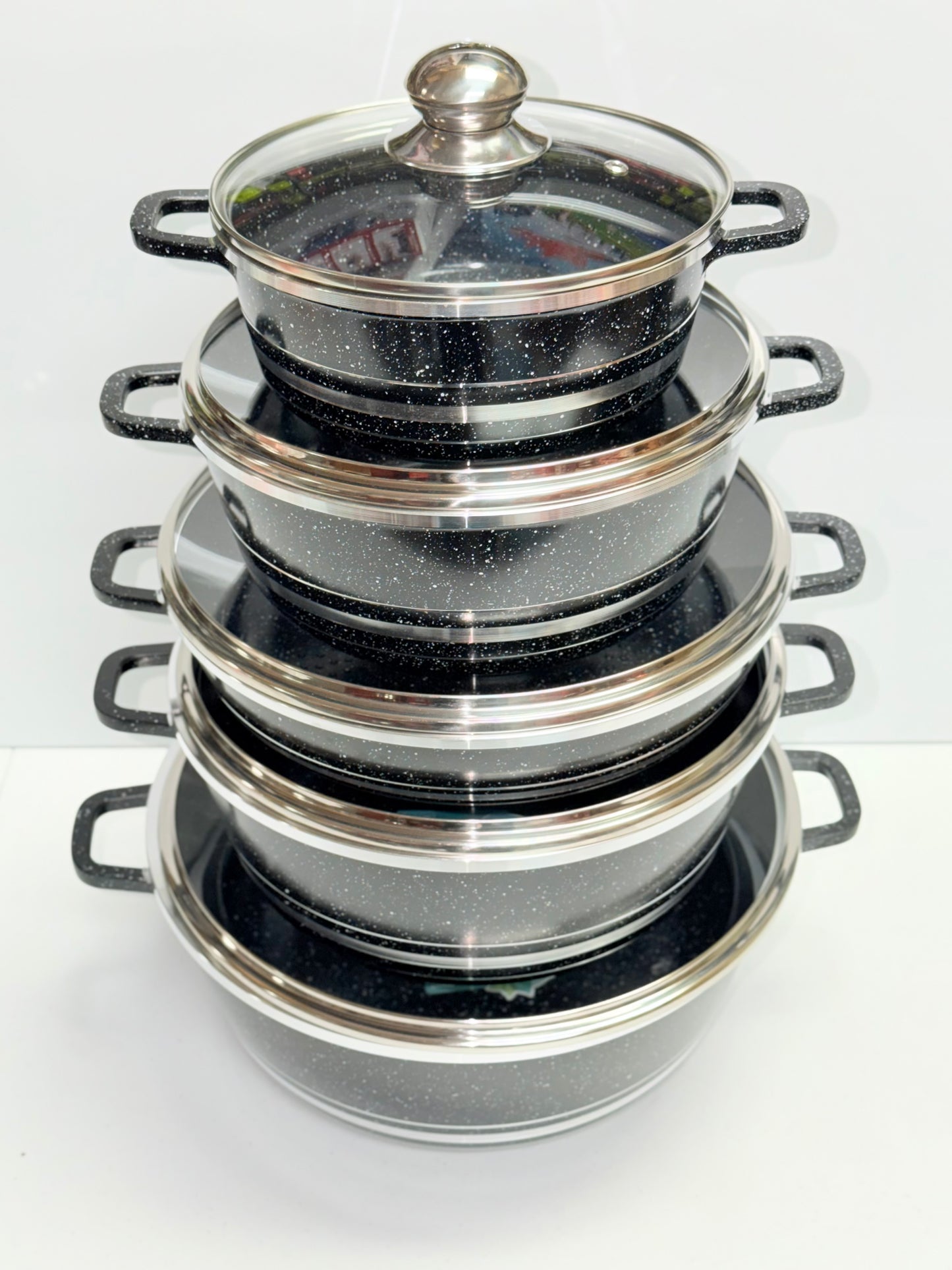 Premium Donner 10-Piece Cookware Pot Set – Heavy-Duty, Non-Stick & Heat-Efficient