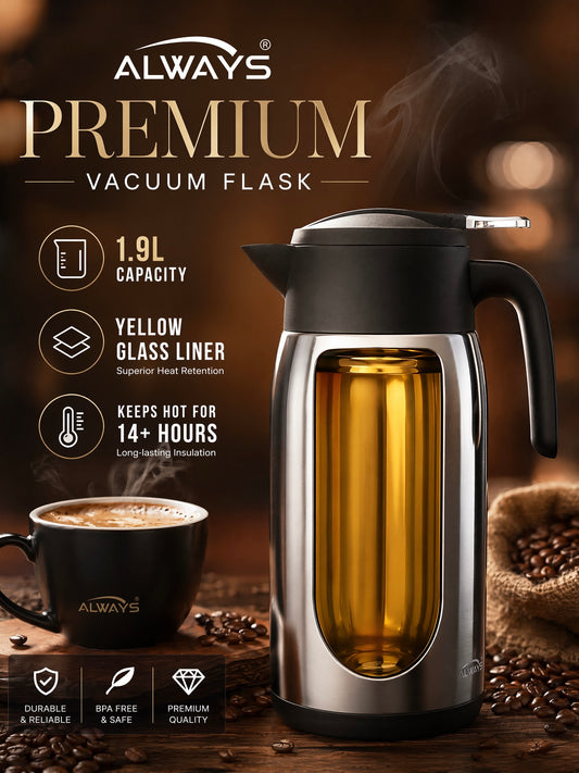 Awalys Silver Vacuum Flask 1.9L