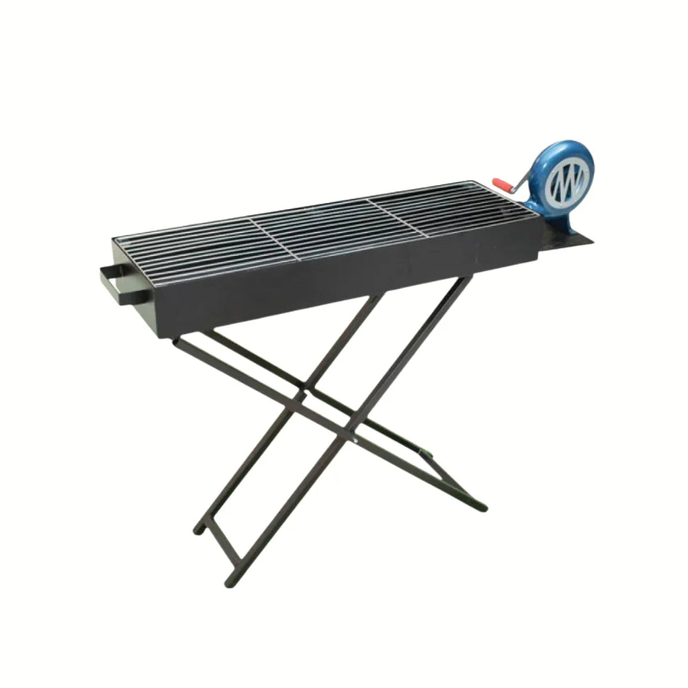 Heavy-Duty 80cm×30cm×70cm BBQ Grill with Air Blower