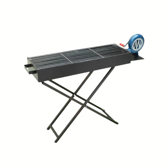 Heavy-Duty 80cm×30cm×70cm BBQ Grill with Air Blower